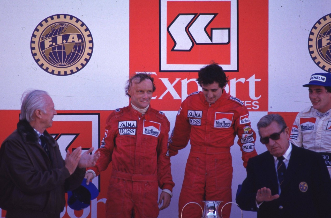 Formel 1: Niki Lauda (2. v. l.) konnte einige Siege feiern. (Symbolbild)