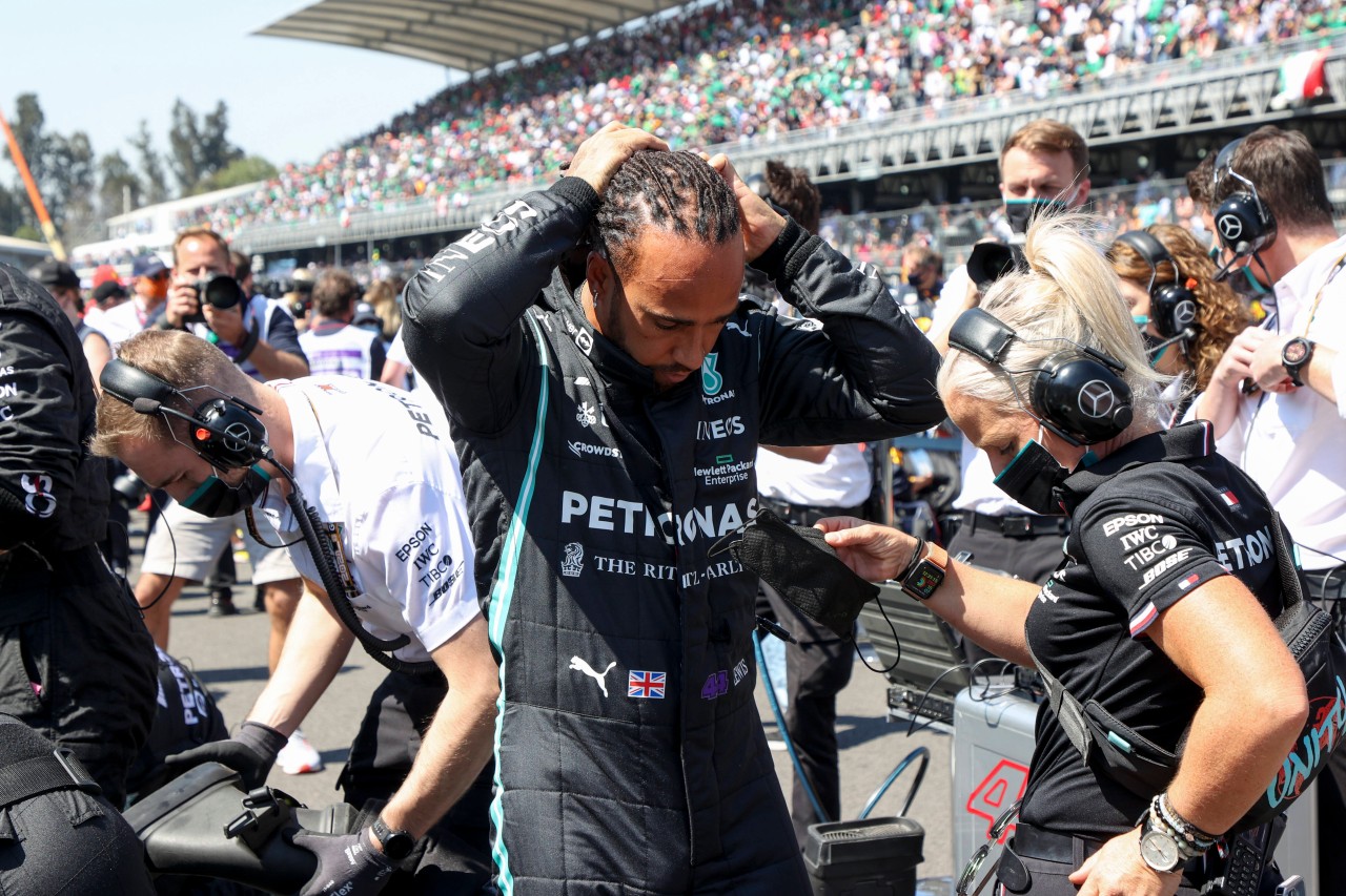 Formel 1: Lewis Hamilton hatte nach dem Rennen viele Fragezeichen.