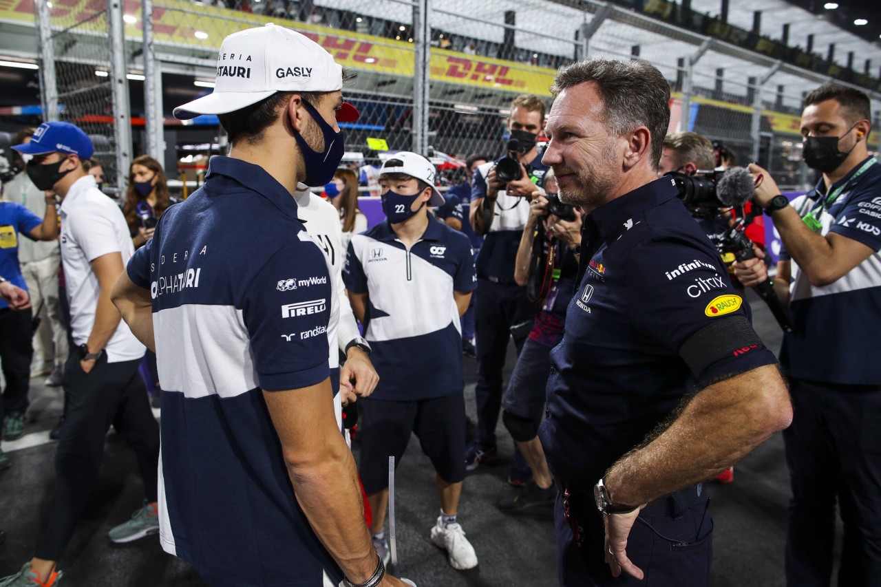 Pierre Gasly und Red-Bull-Chef Christian Horner: Bald wieder vereint?