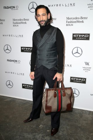 Beinahe täglich auf der Fashion Week zu sehen: Massimo Sinató. 