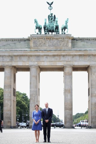Davor zeigte sich das Paar bei schönstem Sommerwetter am Brandenburger Tor.
