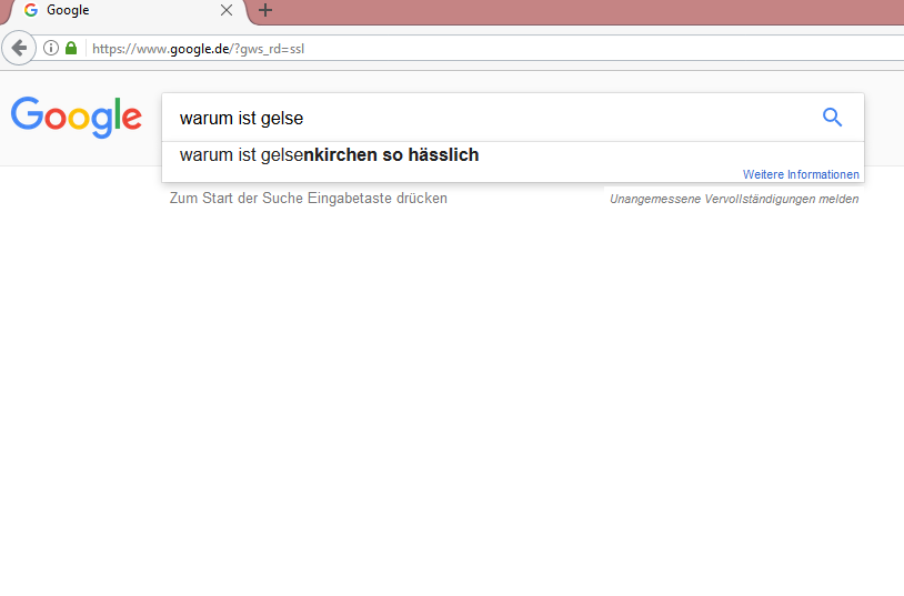 Ja, auch BVB-Fans googeln offenbar nach dem Schlagwort „Gelsenkirchen“.