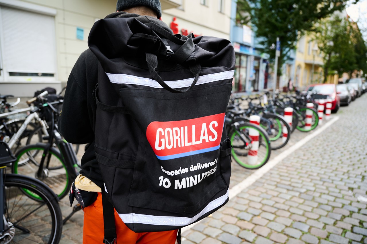 Der Lieferdienst „Gorillas“ ist bald auch in Bochum verfügbar. (Symbolbild)