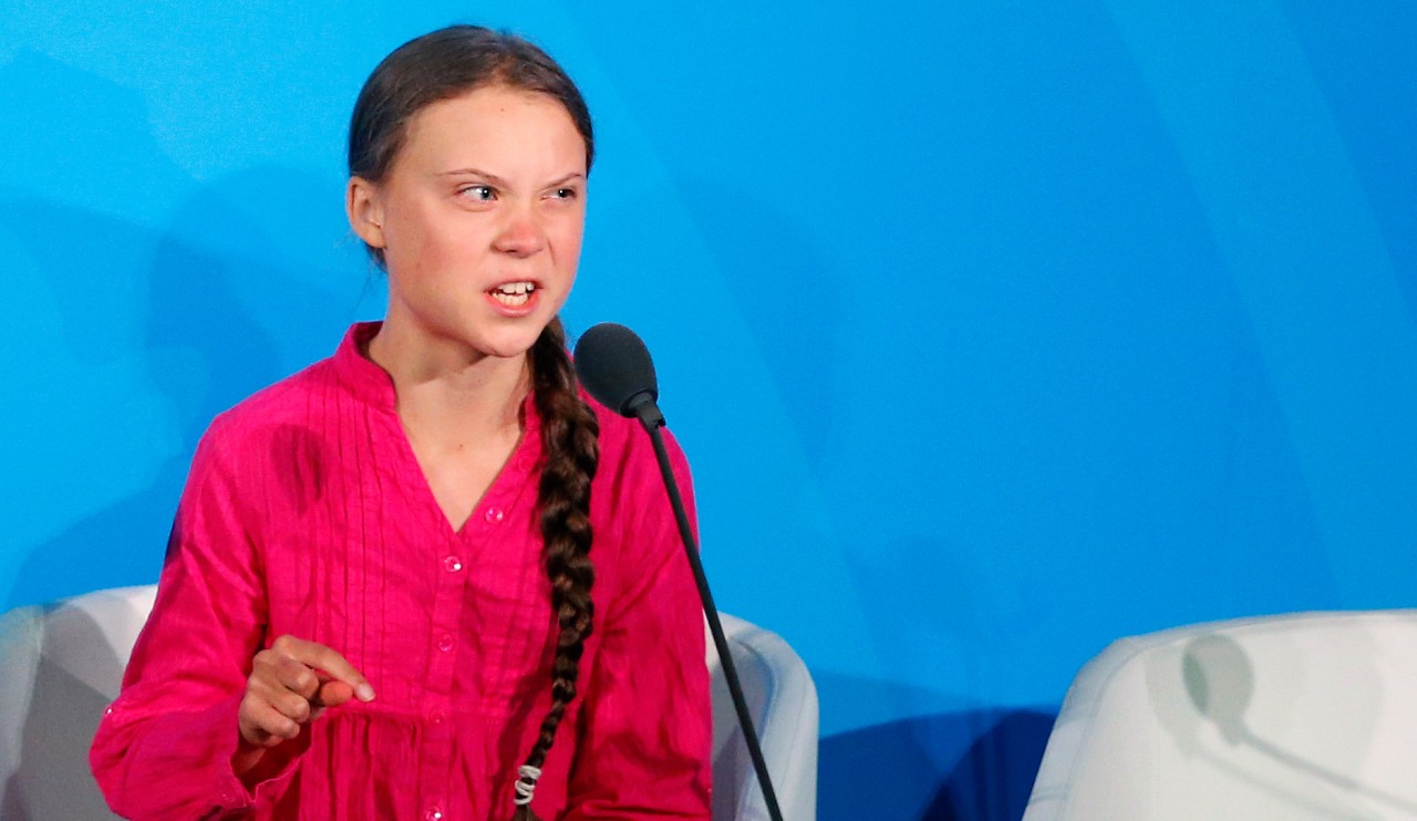 Greta Thunberg beim UN-Klimagipfel in New York. 