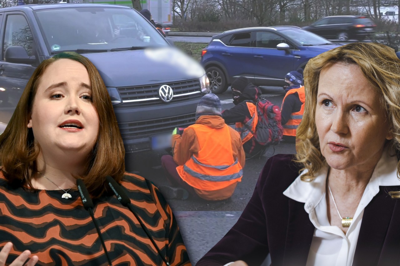 Die Grünen-Chefin Ricarda Lang und Umweltministerin Steffi Lemke zeigen Verständnis für die Klimaaktivisten auf den Autobahnen. 