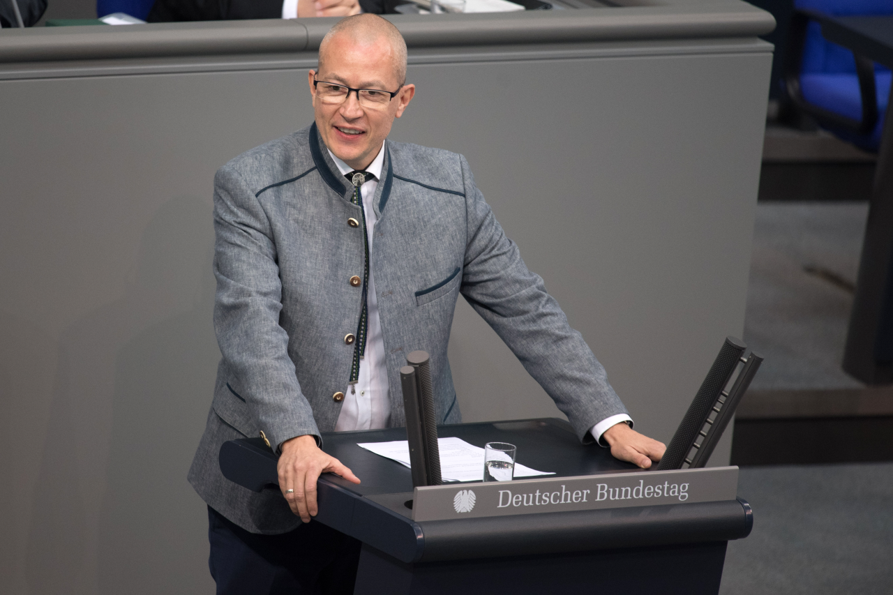 AfD-Politiker Hansjörg Müller im Bundestag.