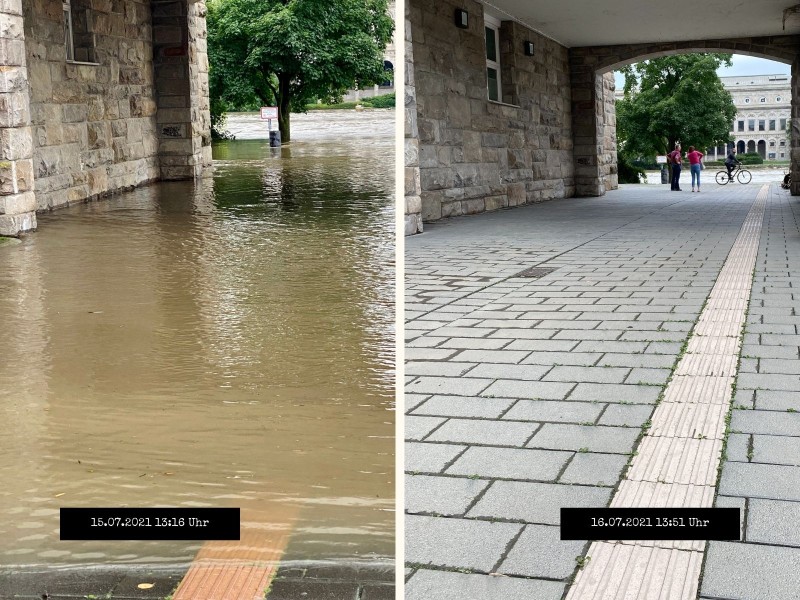 Der Hafenbecken in Mülheim.