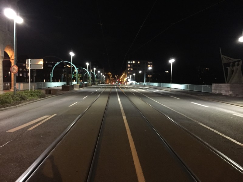 Verkehr auf der Schlossbrücke? Fehlanzeige.