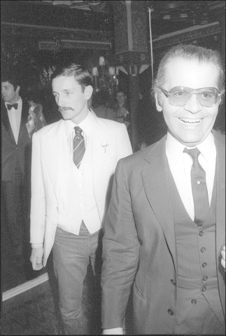 Karl Lagerfeld und Jacques de Bascher (links).