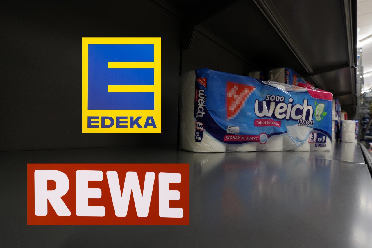 Bei Edeka, Rewe und anderen Supermärkten wird jetzt das Klopapier wieder knapp. (Symbolbild)