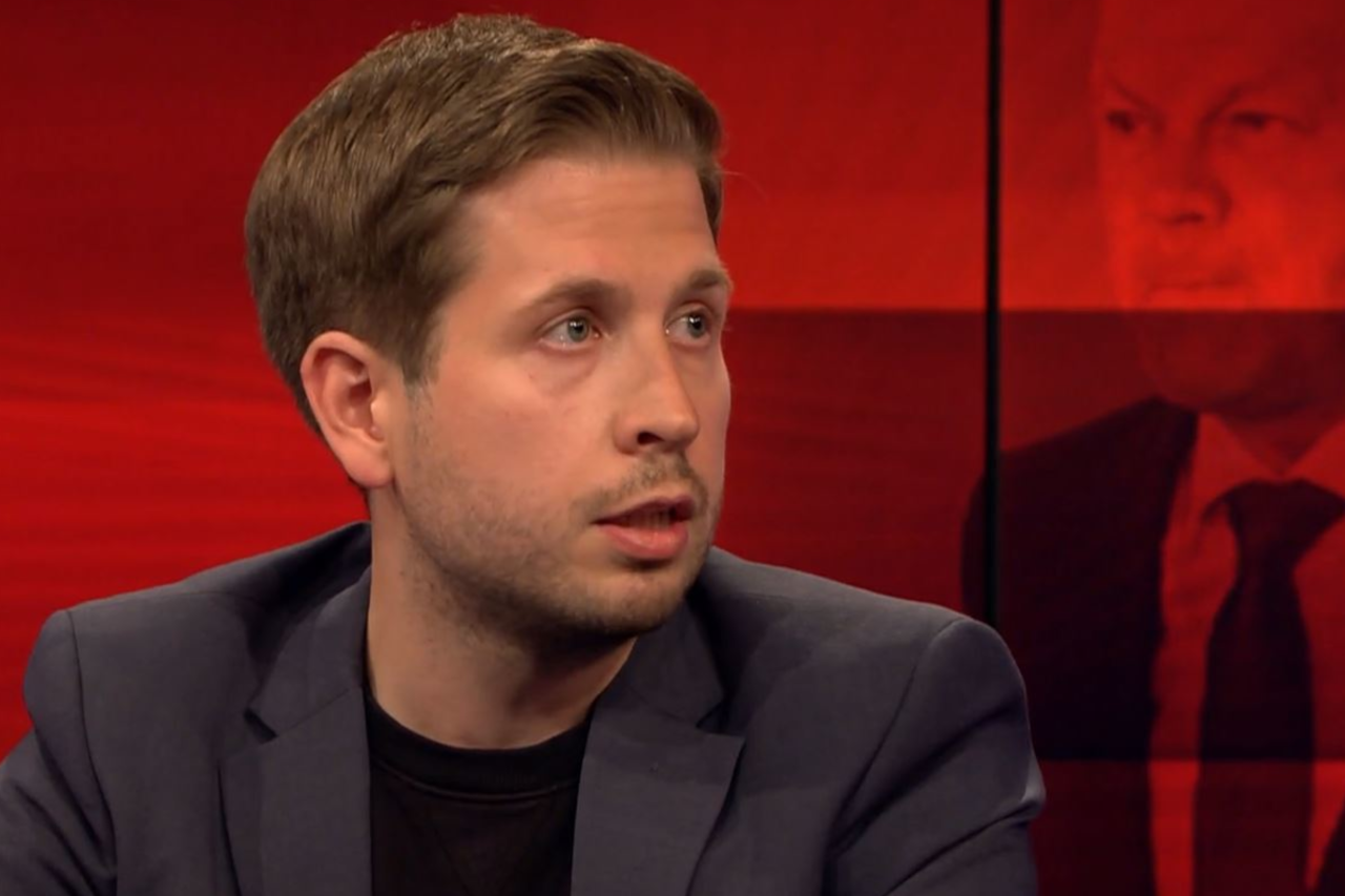 Kevin Kühnert bei „Hart aber fair“ (ARD) nach der NRW-Wahl. Kevin Kühnert bei „Hart aber fair“ (ARD) nach der NRW-Wahl.