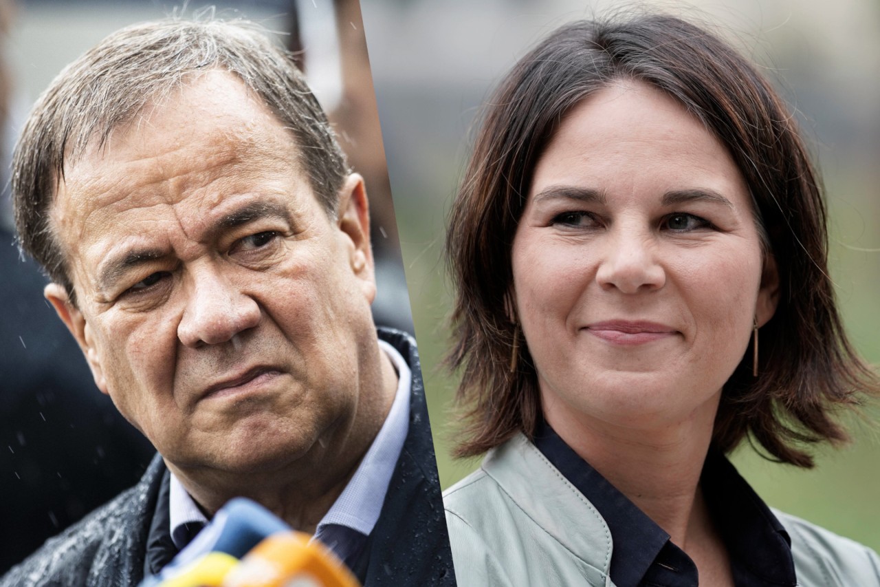 CDU-Kanzlerkandidat Armin Laschet und Annalena Baerbock, Kanzlerkandidatin der Grünen