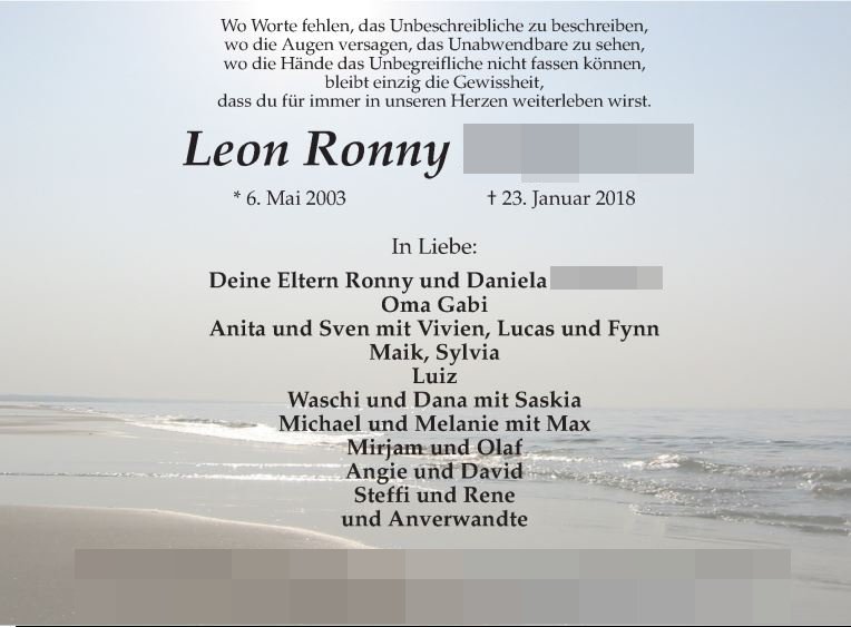 Leon Ronny Hoffmann, Traueranzeige, Ruhr Nachrichten, Gedenkkerzen, Kondolenzen,_2018-01-25_13-51-15.jpg