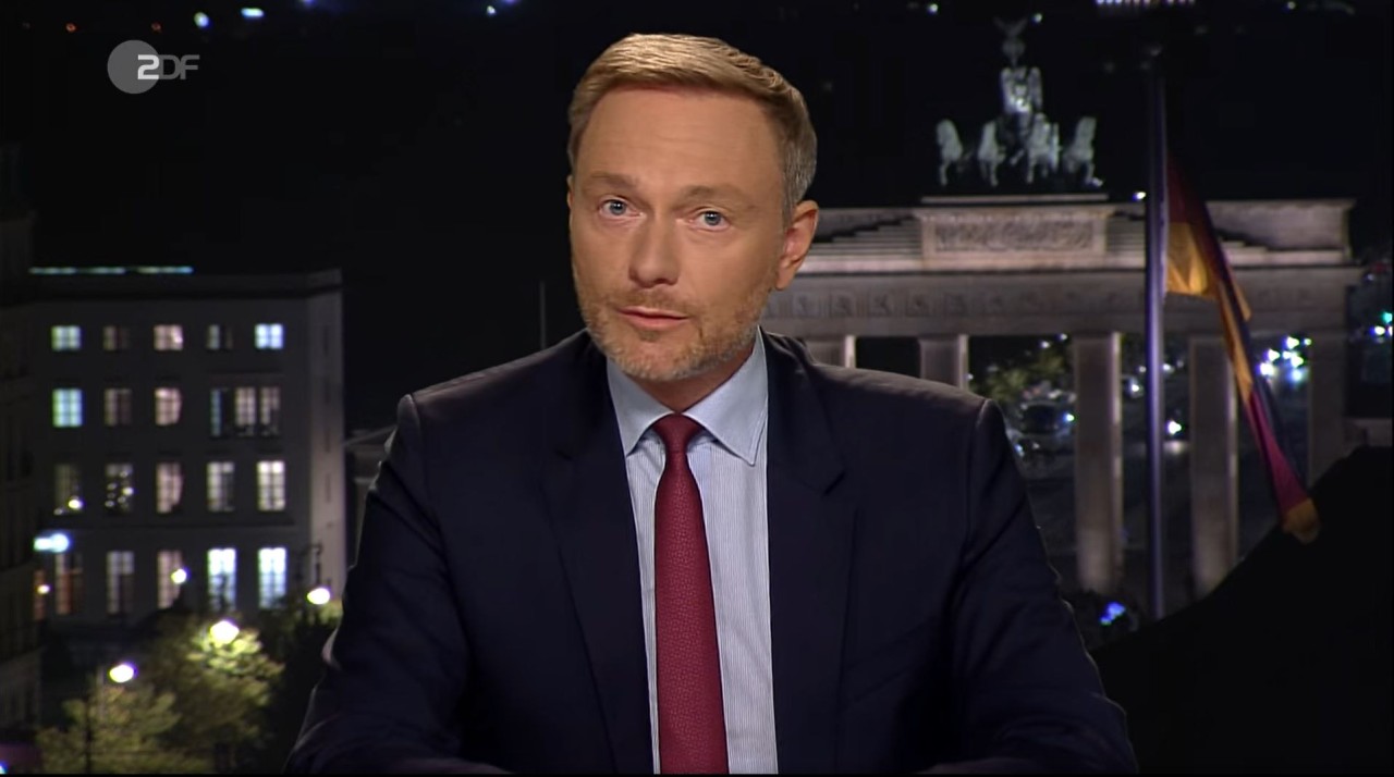Christian Lindner im ZDF-„heute journal“.