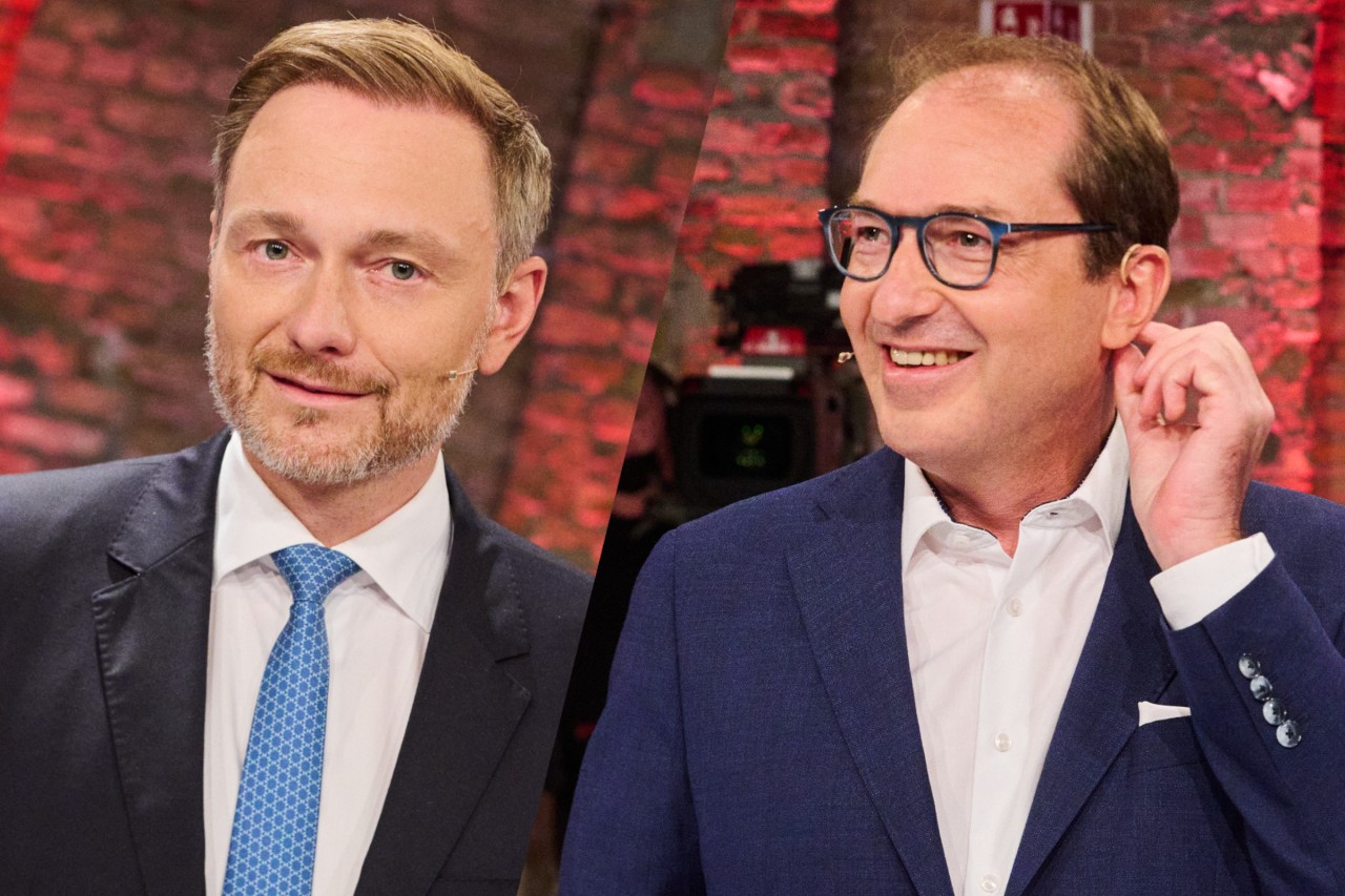 Waren beim ARD-„Vierkampf“ dabei: FDP-Spitzenkandidat Christian Lindner und CSU-Landesgruppenchef Alexander Dobrindt. 