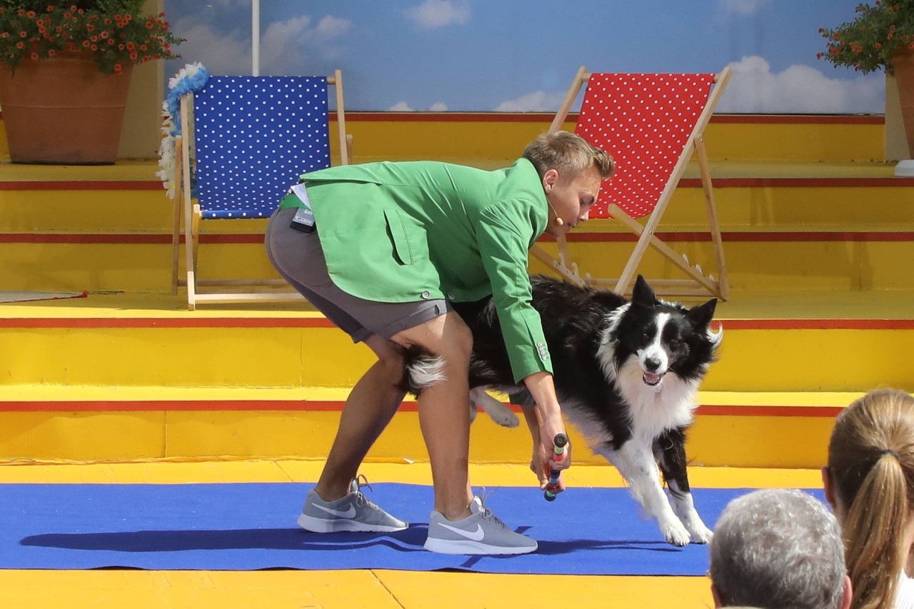 Lukas Pratschker mit Hund Falco.