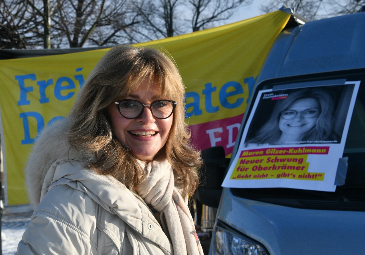 Dschungelcamp-Königin Maren Gilzer (FDP) kandidiert bei der Wahl als Bürgermeisterin in Oberkrämer (Brandenburg) am 23. Januar. 