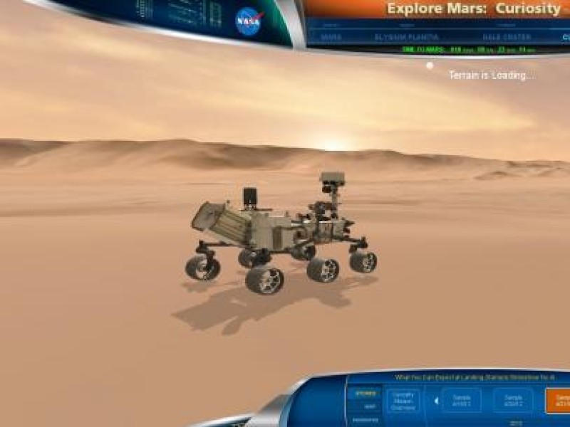 Mars Rover Landing - eine kurzweilige NASA-Simulation. 