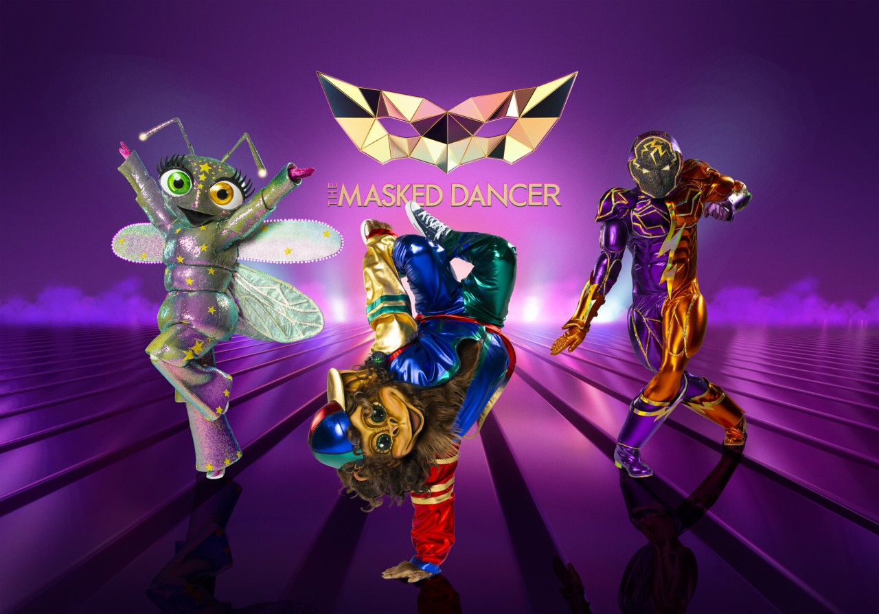 Einige der „The Masked Dancer“-Masken sind bereits bekannt: Das Glühwürmchen, der Affe und Maximum Power sind die ersten Kostüme der neuen Staffel.