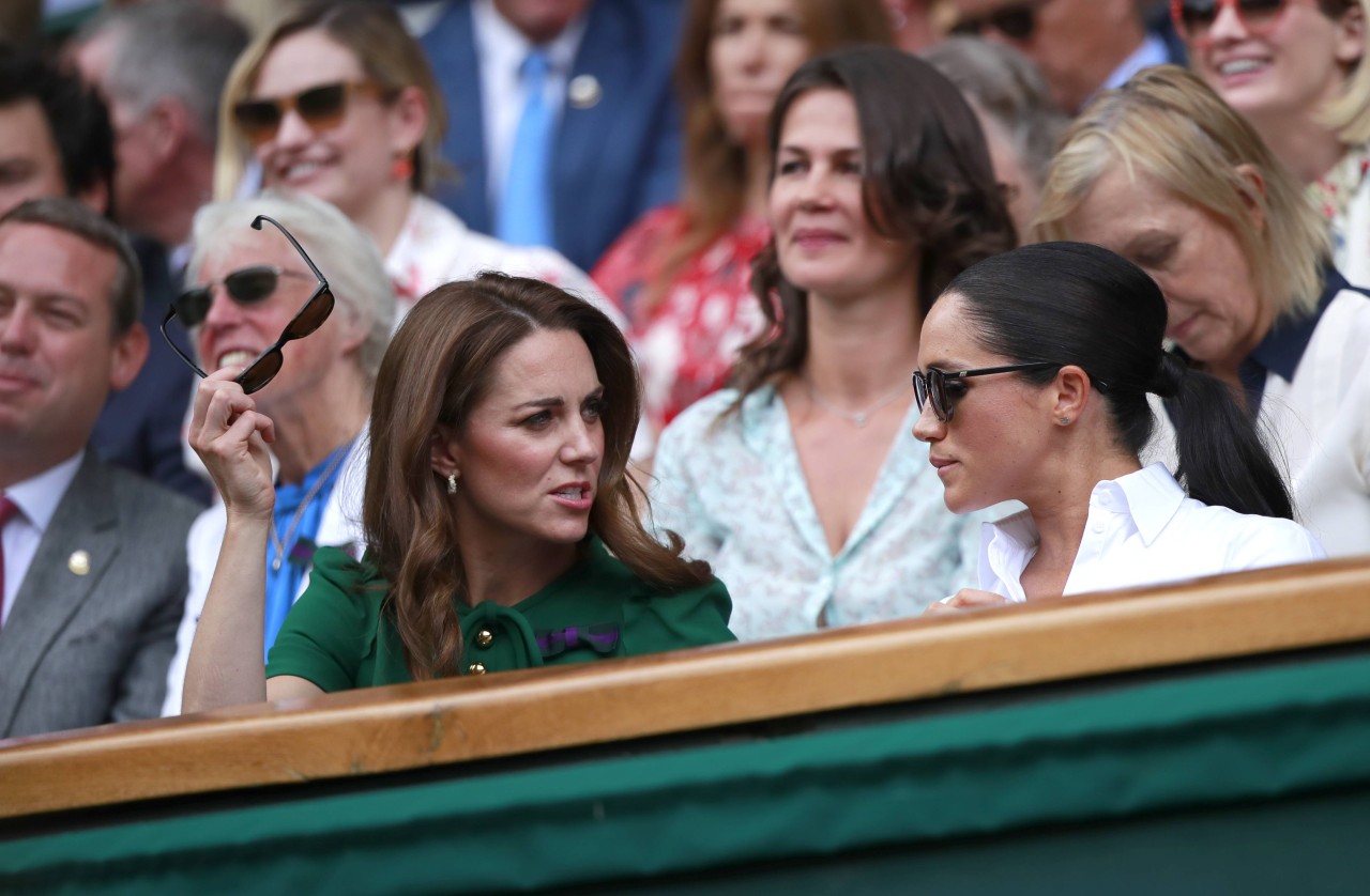 Meghan Markle und Kate Middleton beim Wimbledon-Finale 2019. 