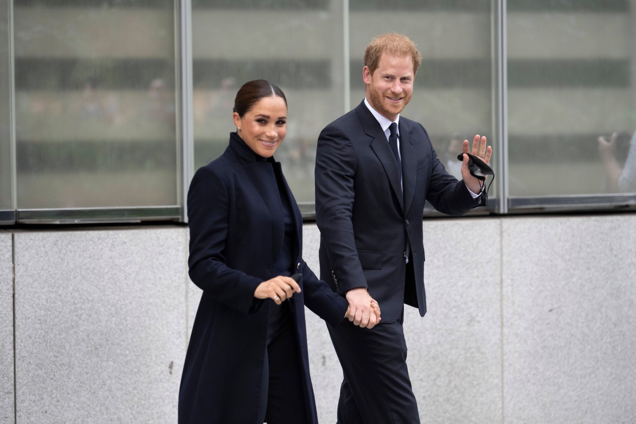 Meghan Markle und Prinz Harry, hier im September 2021, durften sich über Besuch aus England freuen.