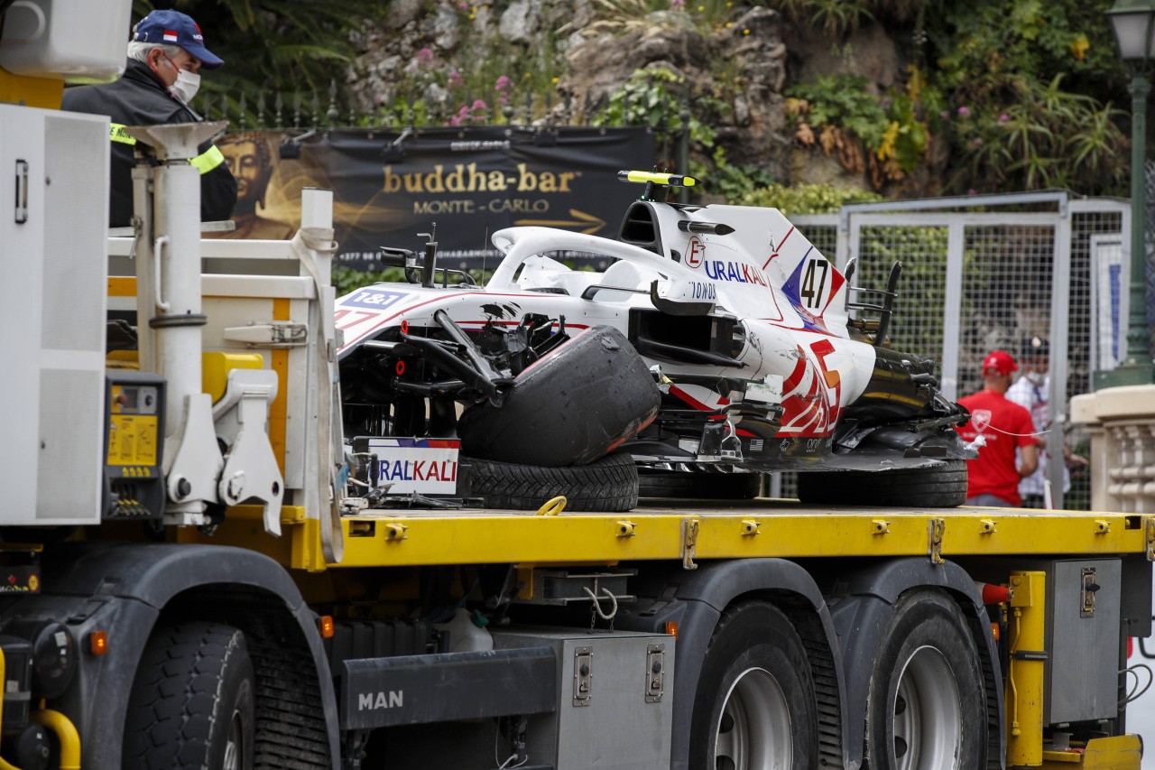 Mick Schumacher zerlegte in Monaco seinen Haas-Wagen.