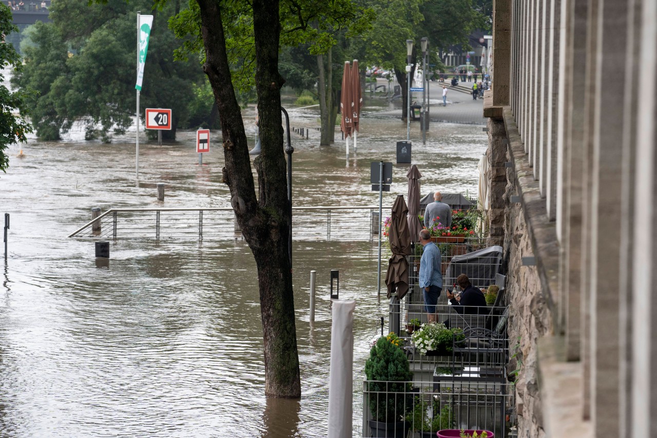 Mülheim hat am Donnerstag mit Hochwasser zu kämpfen.