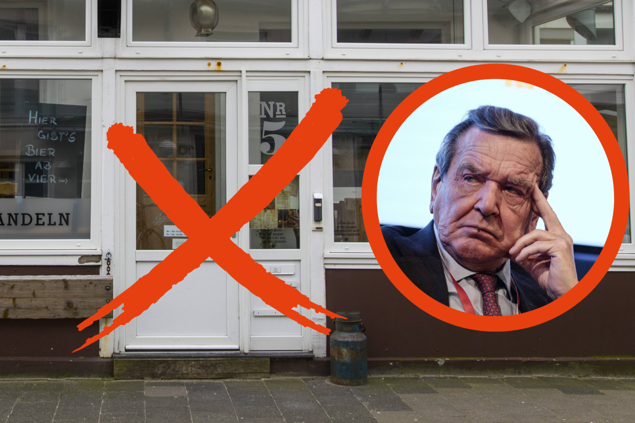 Diese Tür auf Norderney blieb zu – zumindest für Gerhard Schröder. (Archivbild)