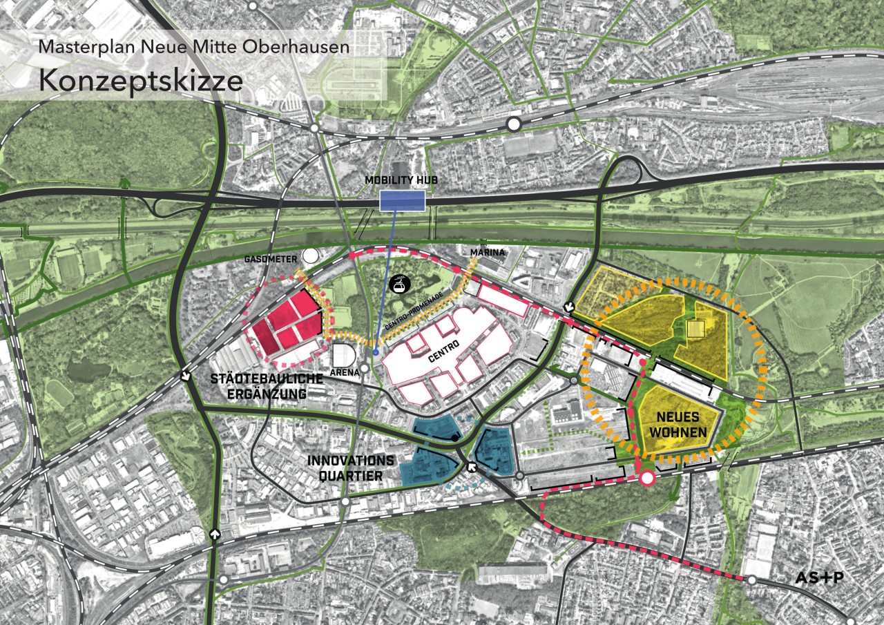 Das ist der Masterplan für Oberhausens Neue Mitte.