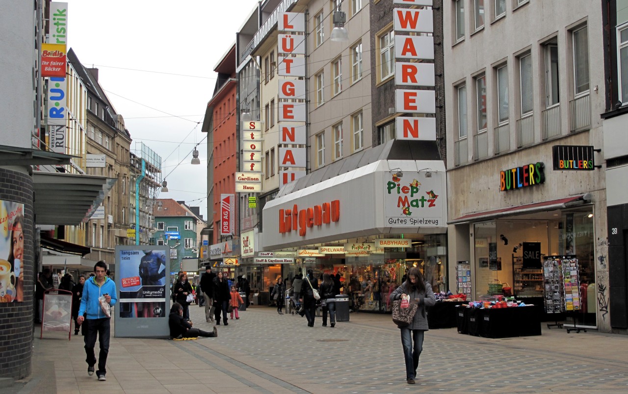 Besonders seit Eröffnung der Thier-Galerie hat sich am Ostenhellweg die Fußgängerfrequenz verringert. 