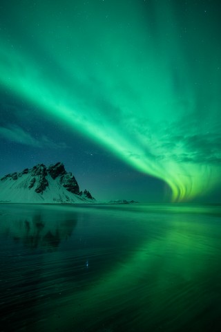 Polarlichter sind wie der Name schon sagt eigentlich nur in sehr kalten Regionen zu sehen. 