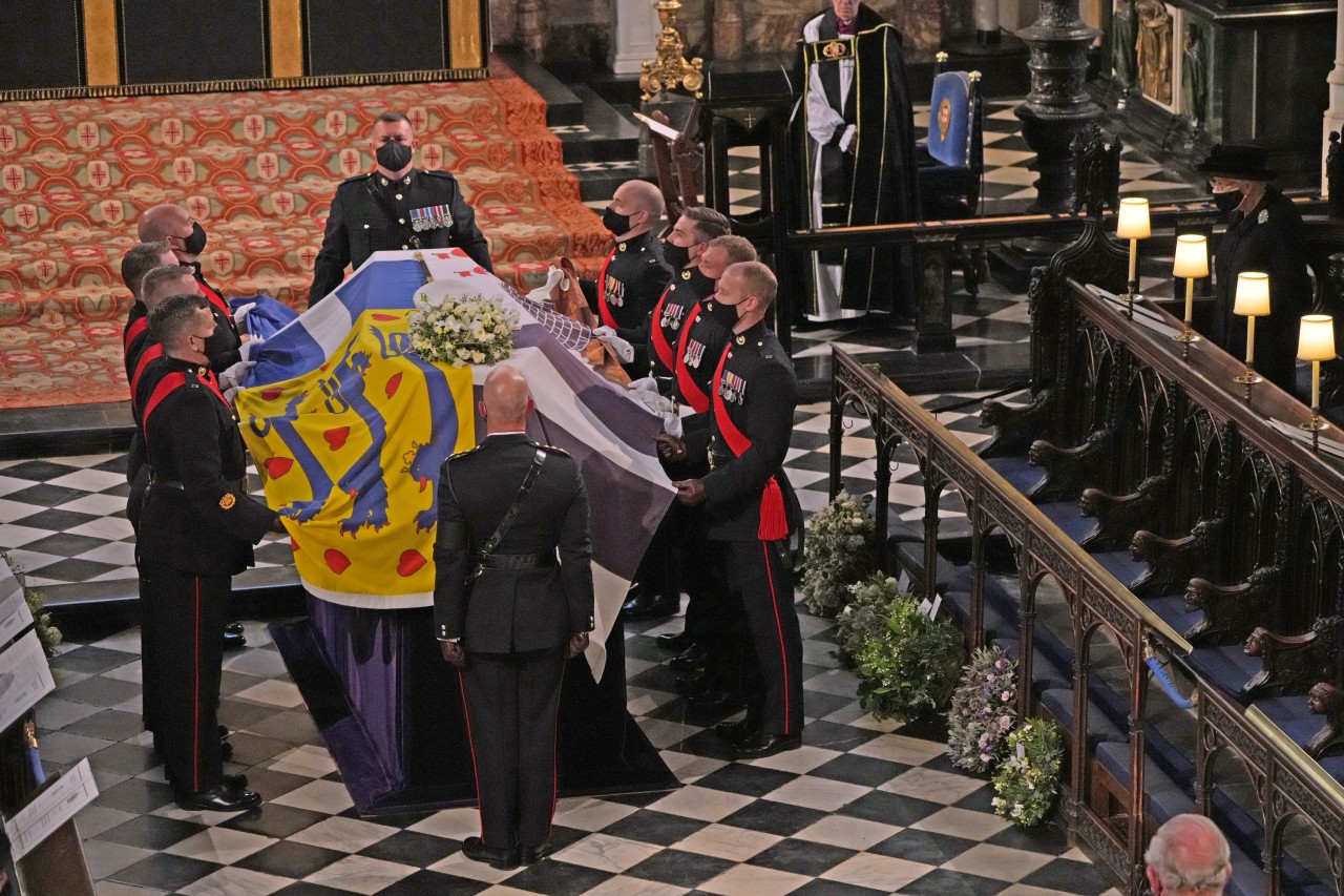Prinz Philips Beerdigung fand am Samstag statt. Ein trauriger Moment für Queen Elizabeth II.