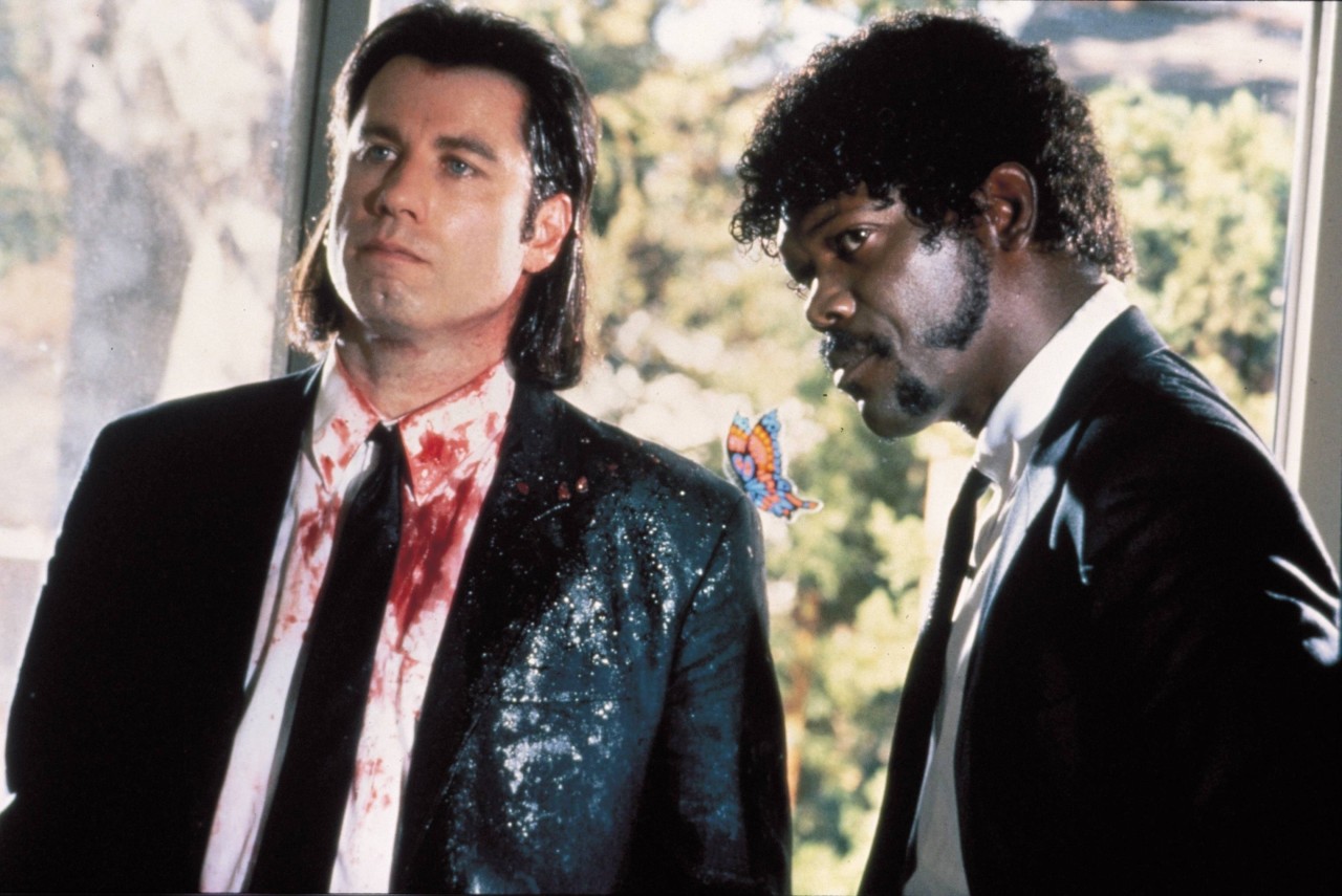 Pulp Fiction war John Travoltas - hier mit Filmpartner Samuel L. Jackson - fulminate Rückkehr ins Filmgeschäft