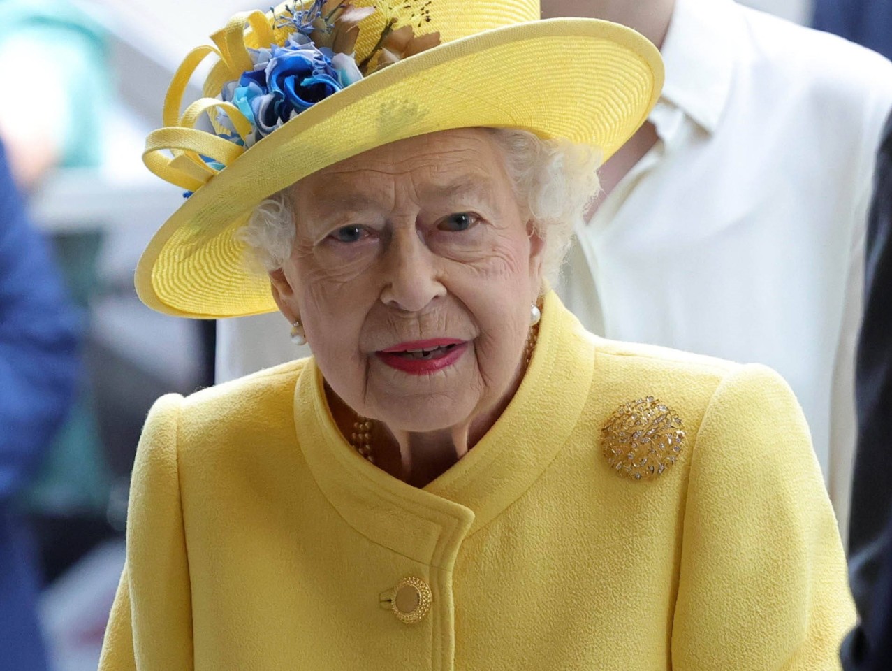 Queen Elizabeth II. bei der Eröffnung der „Elizabeth-Line“.