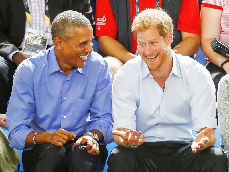 Zwei, die sich verstehen: Harry und der ehemalige US-Präsident Barack Obama im September 2017. 