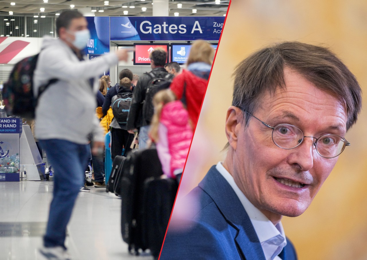 Flughafen Düsseldorf: Ein Reisender sah sich dazu veranlasst, Karl Lauterbach nach seiner Einreise in NRW zu alarmieren. (Symbolbild)