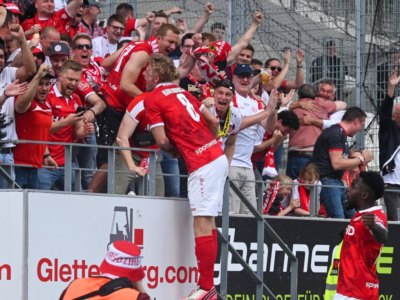 Cedric Harenbrock erzielte das 1:0 für Rot-Weiss Essen.