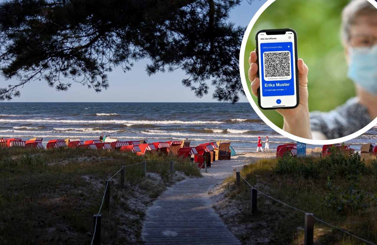 Rügen: Eine Frau zeigte in Binz ihr Impfzertifikat einer Unbekannten (Symbolfoto).