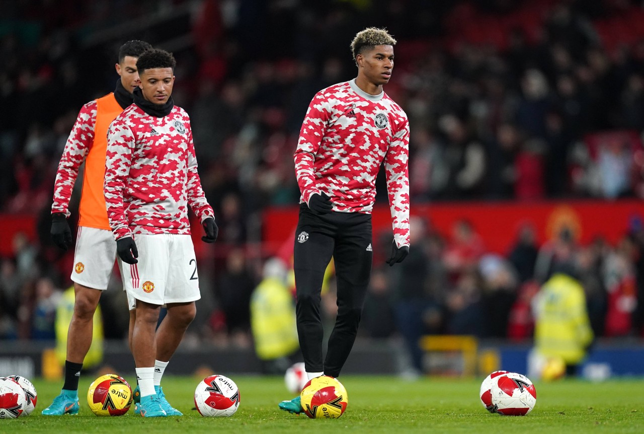 Gemeinsam spielen Jadon Sancho (link) und Marcus Rashford (rechts) bei Manchester United. Trennen sich bald ihre Wege?