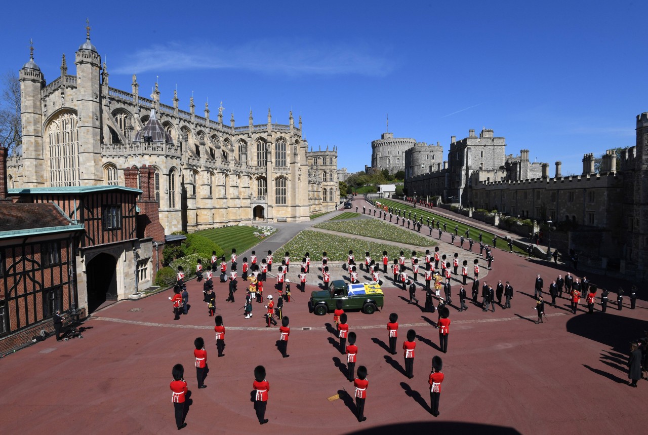 Auf Schloss Windsor fand die Beerdigung von Prinz Philip statt.