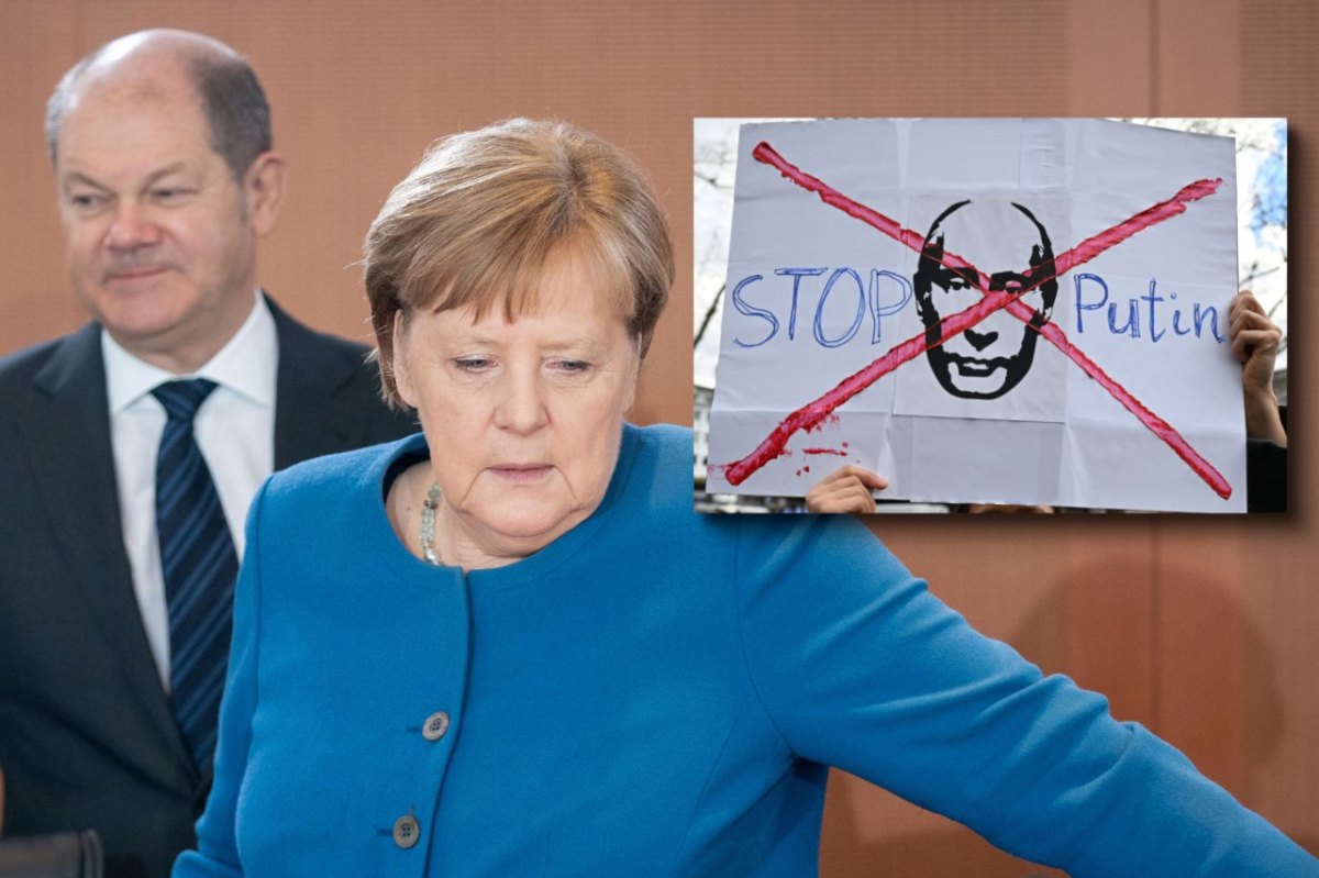 Scholz Merkel Putin