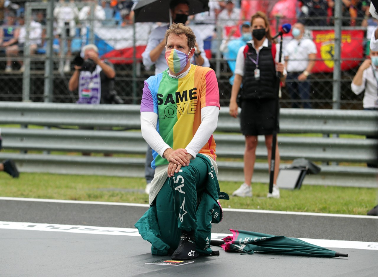 Sebastian Vettel setzte vor dem Rennen ein Zeichen!