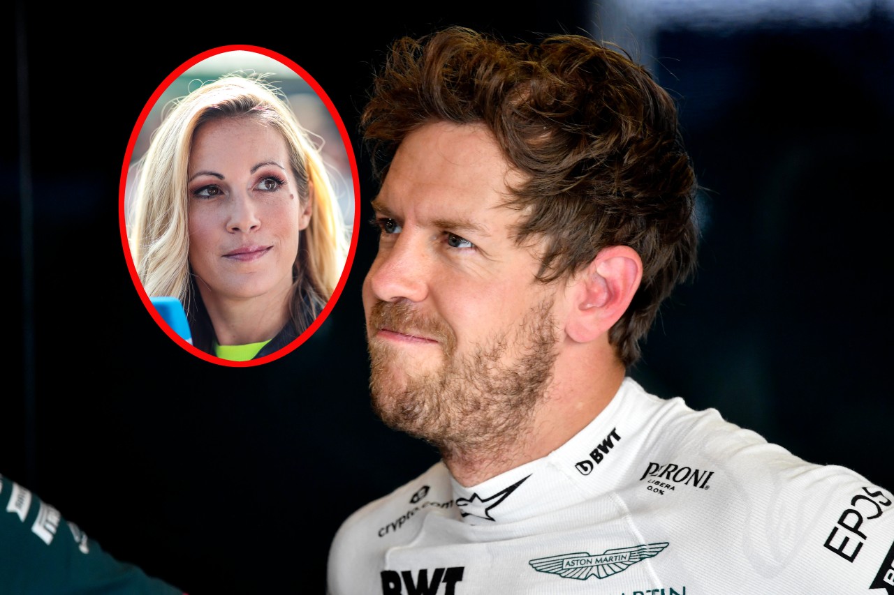 Sebastian Vettel hat in TV-Moderatorin Andrea Kaiser offensichtlich einen Fan. 