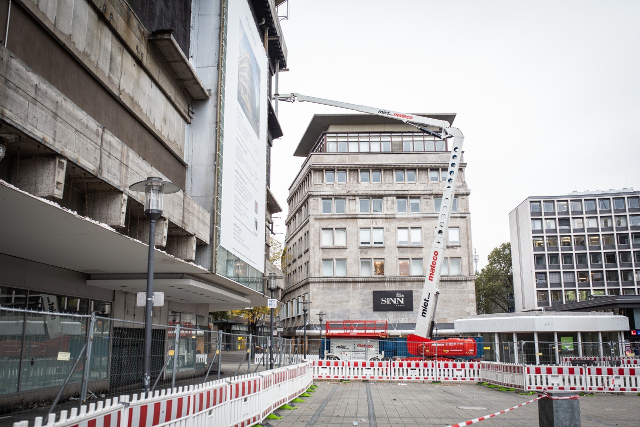 An diesen Anblick müssen sich die Besucher und Bürger der Stadt Essen wohl für die nächsten Jahre gewöhnen müssen. 