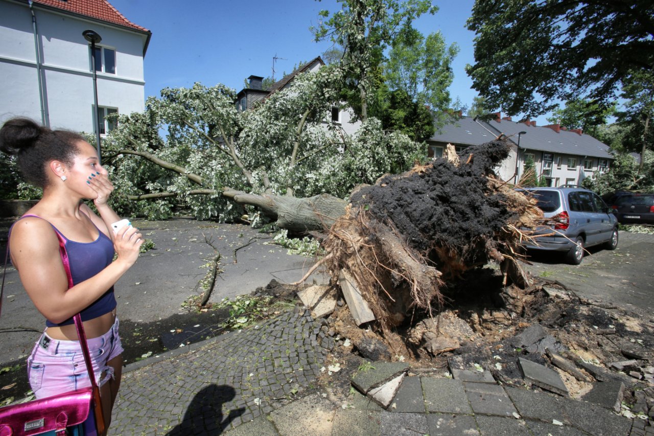 Unwetter und Sturm in NRW - Chaos bei Zügen, Bussen, Verkehr - DerWesten.de