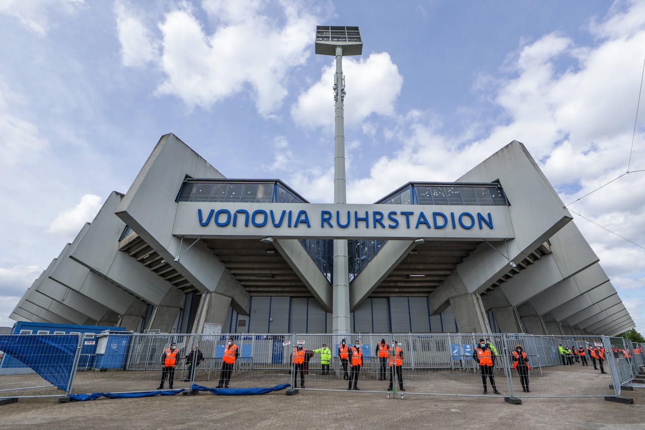 Das Stadion des VfL Bochum ist weiträumig abgesperrt. 