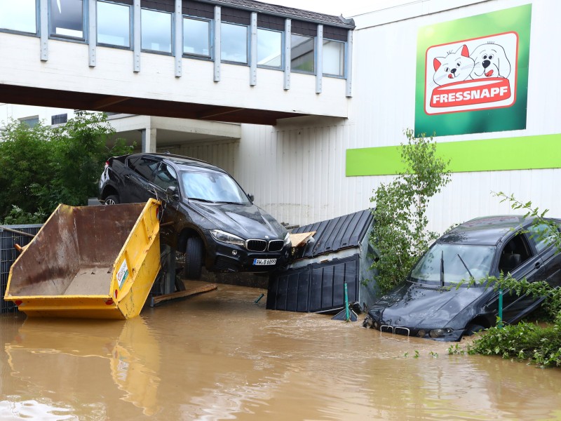 Auch dieses Foto zeigt die Folgen von Unwetter und Hochwasser in Bad Neuenahr-Ahrweiler.
