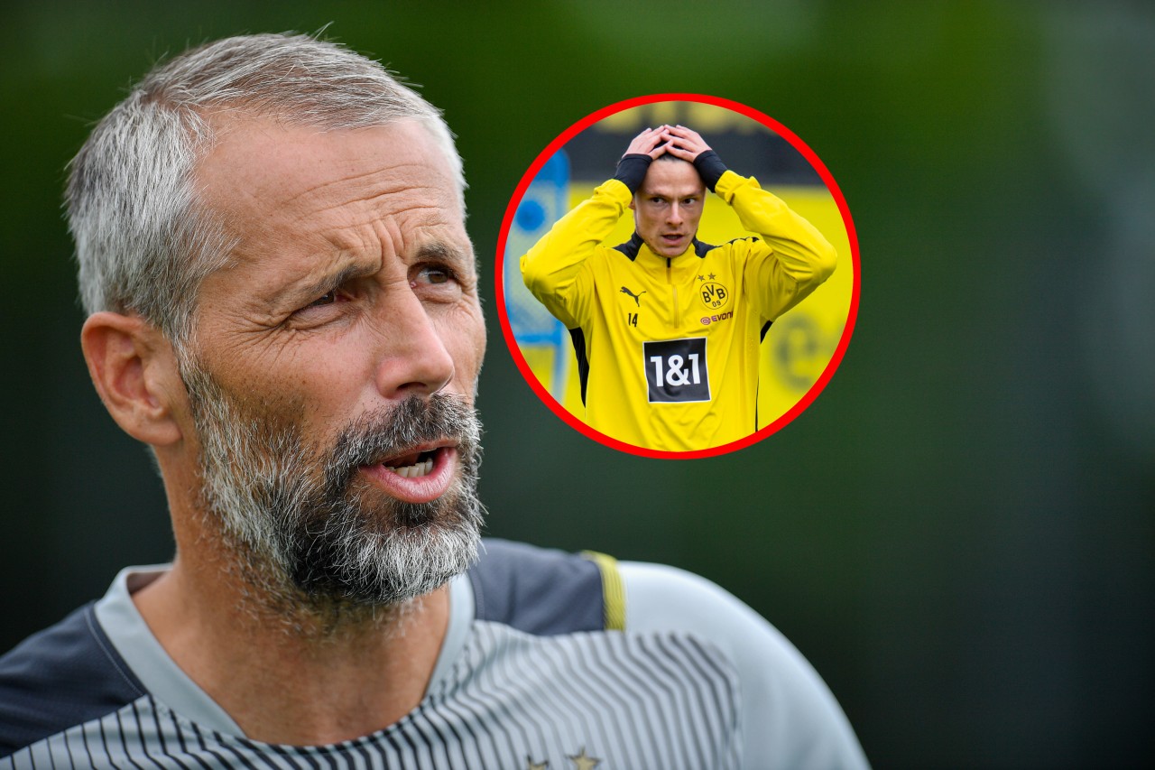 Bei Borussia Dortmund wird Neutrainer Marco Rose deutlich zu Nico Schulz.