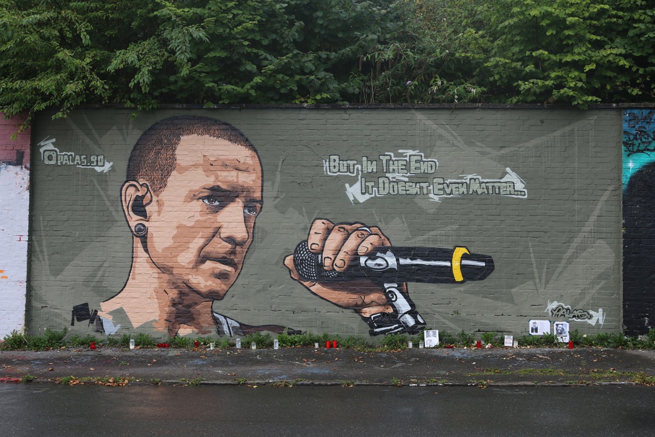 Kurz nach dem Suizid von Chester Bennington wurde dieses Kunstwerk geschaffen.