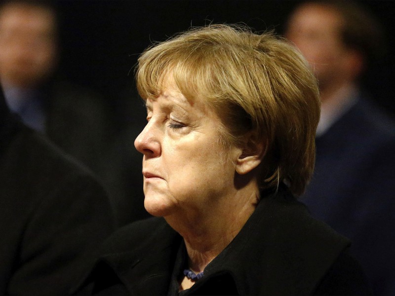 Angela Merkel sagte: „Ich bin traurig.“
